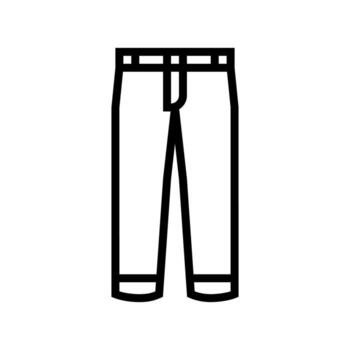 pants boy garment line icon illustration vector